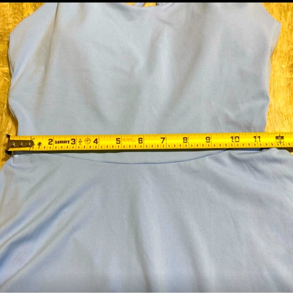 💫NWT Fabletics Women’s Boost Performance Sleevess Dress in Light Blue s - Picture 9 of 13